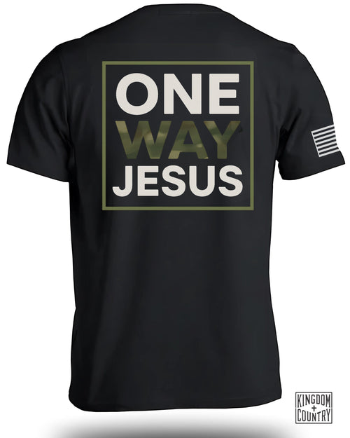 One Way Jesus Camo T-Shirt