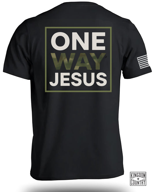 One Way Jesus Camo T-Shirt