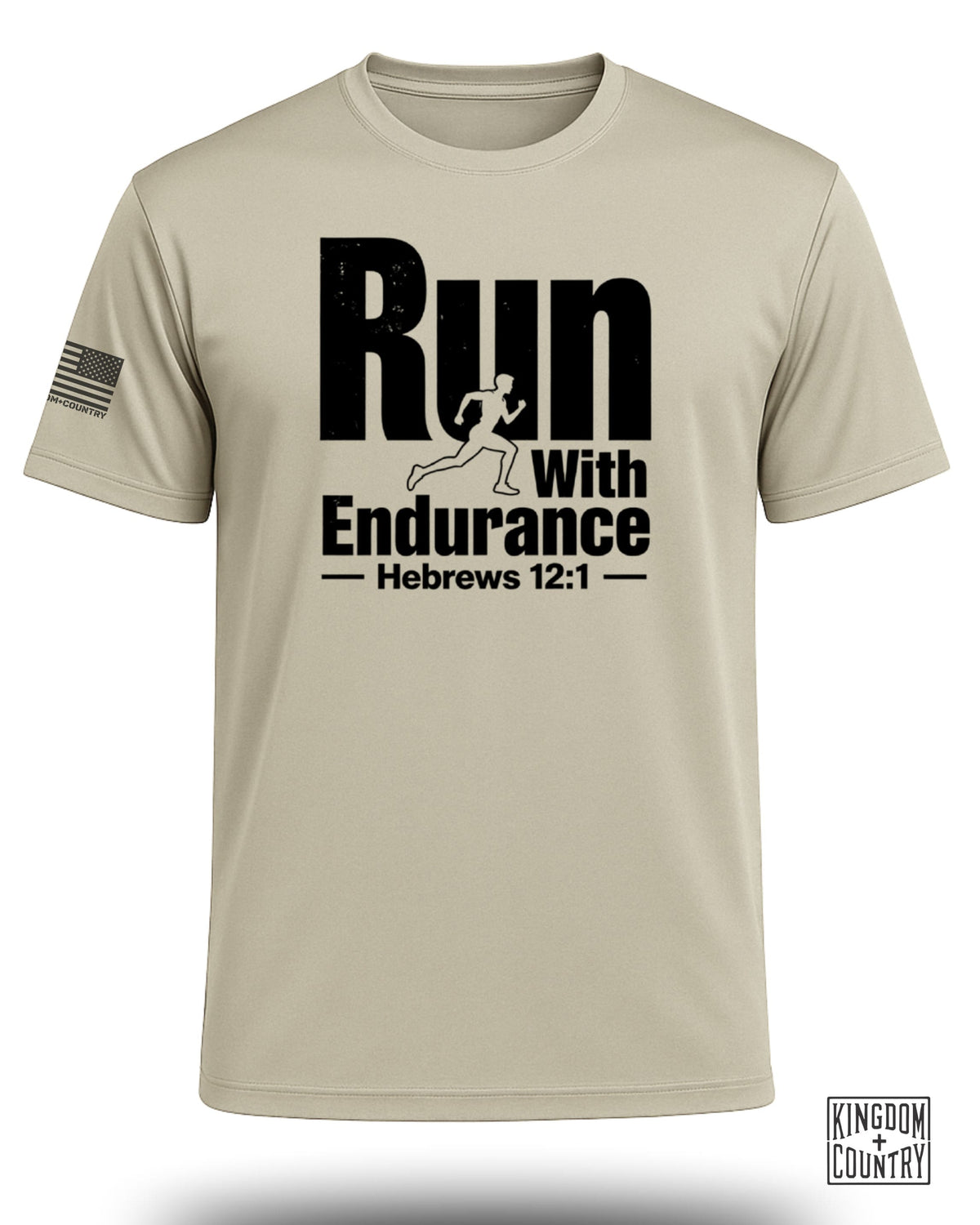 Run With Endurance Hebrews 12:1 Performance Shirt