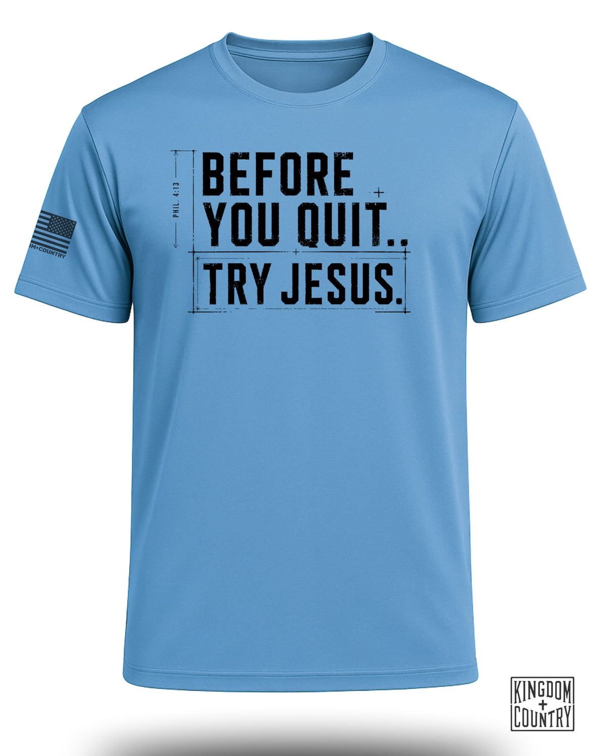 Try Jesus Blueprint Performance Shirt