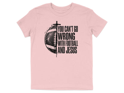 Football And Jesus Youth T-Shirt
