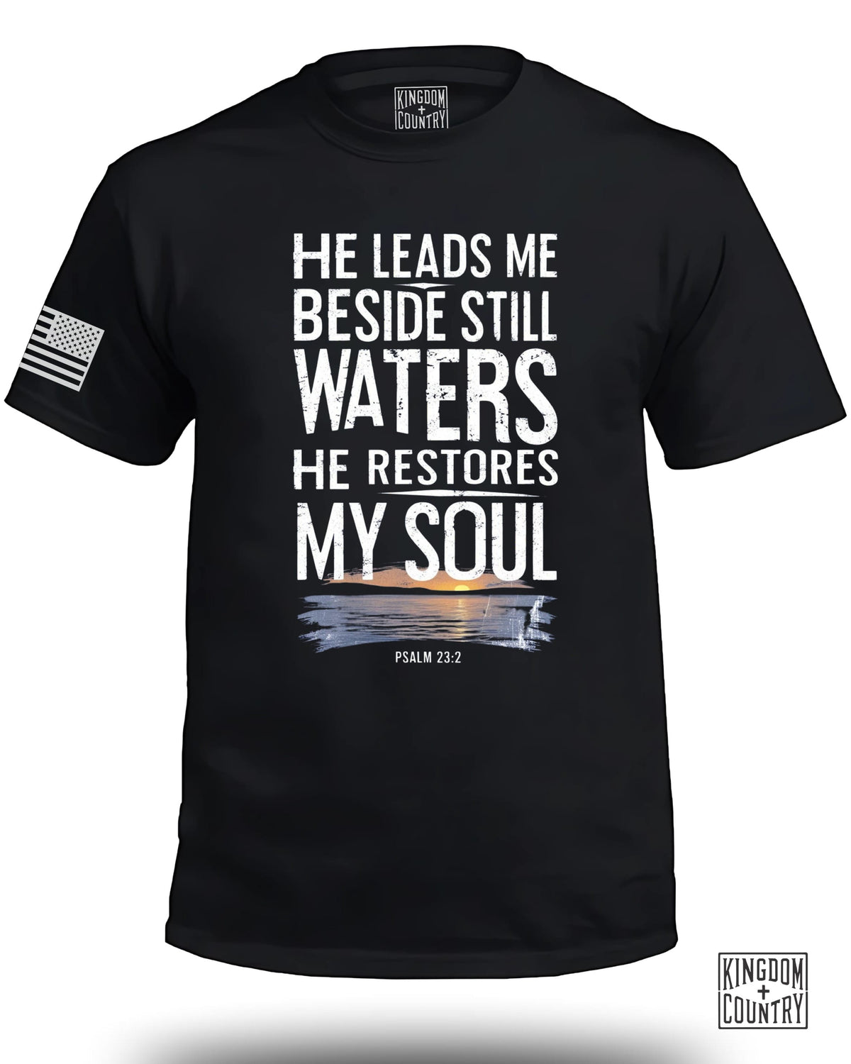 He Leads Me Beside Still Waters T-Shirt