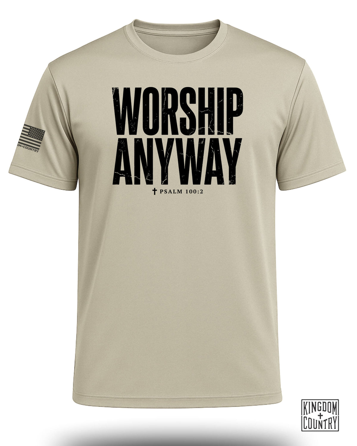 Worship Anyway Distressed Performance Shirt