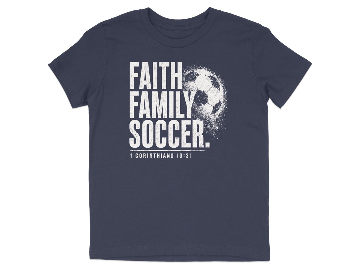 Faith Family Soccer Youth T-Shirt