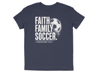 Faith Family Soccer Youth T-Shirt