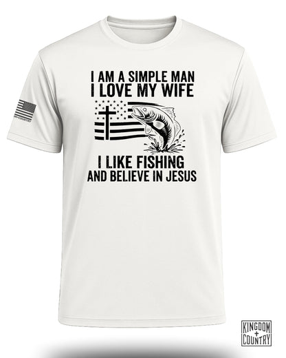 Simple Man Fishing & Faith Performance Shirt