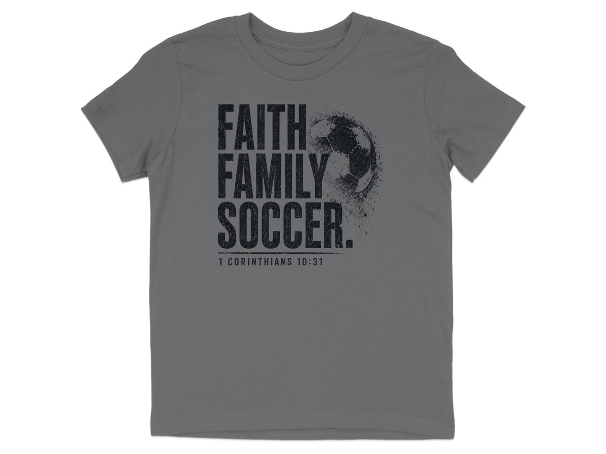 Faith Family Soccer Youth T-Shirt