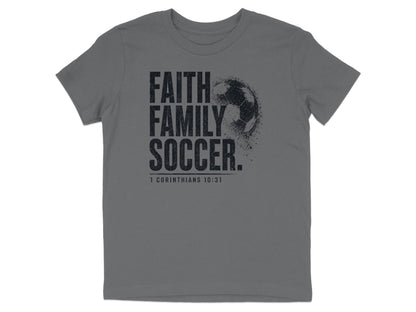 Faith Family Soccer Youth T-Shirt