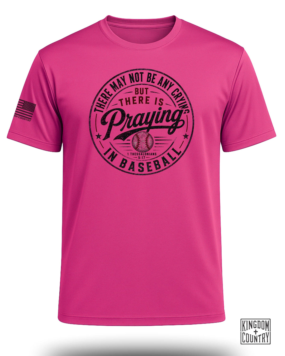 Praying in Baseball Performance Shirt