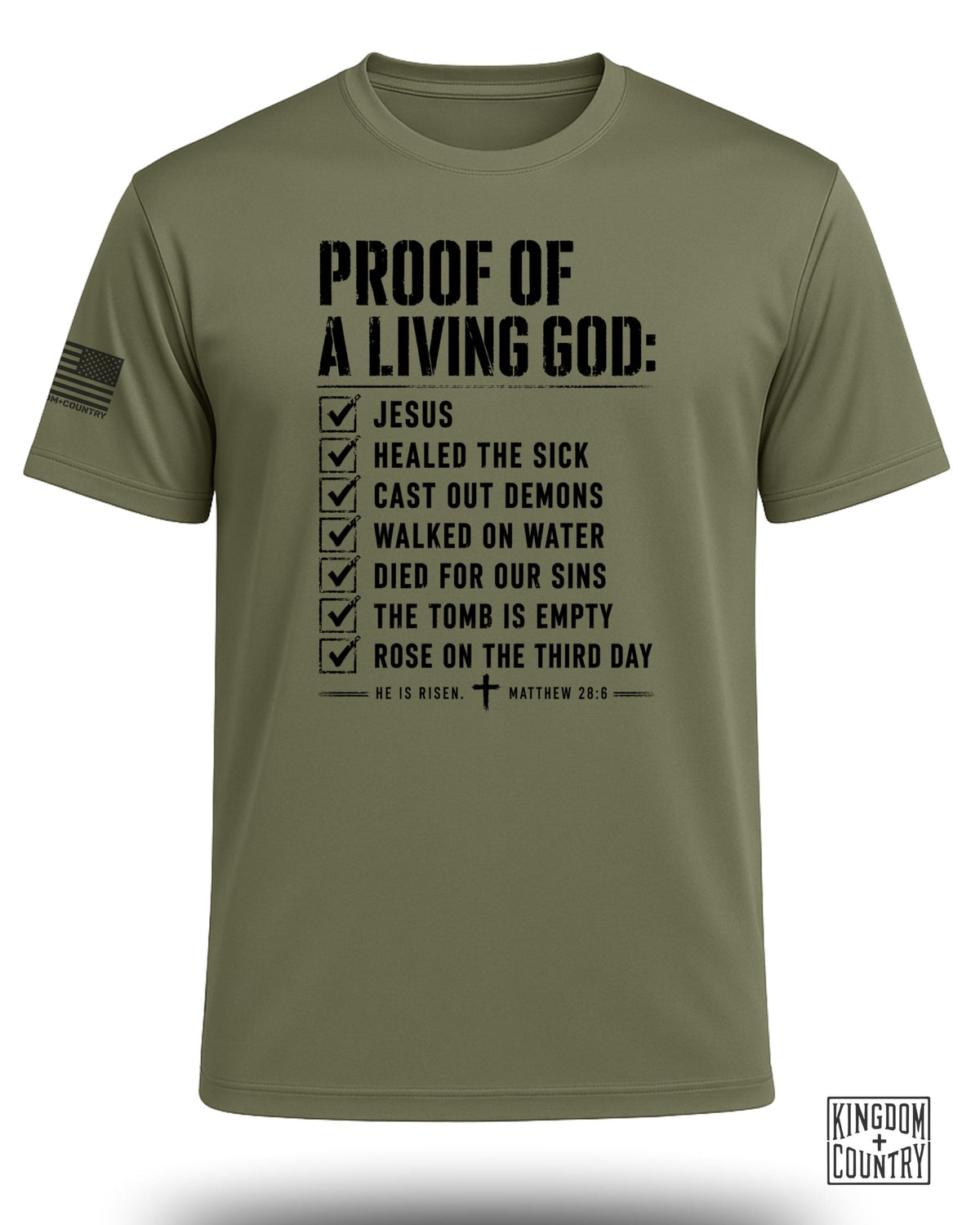 Proof of a Living God Performance Shirt