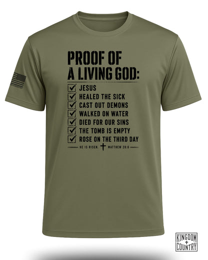 Proof of a Living God Performance Shirt