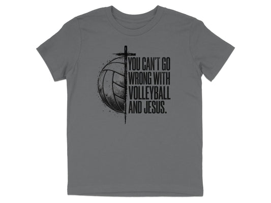 Volleyball And Jesus Youth T-Shirt
