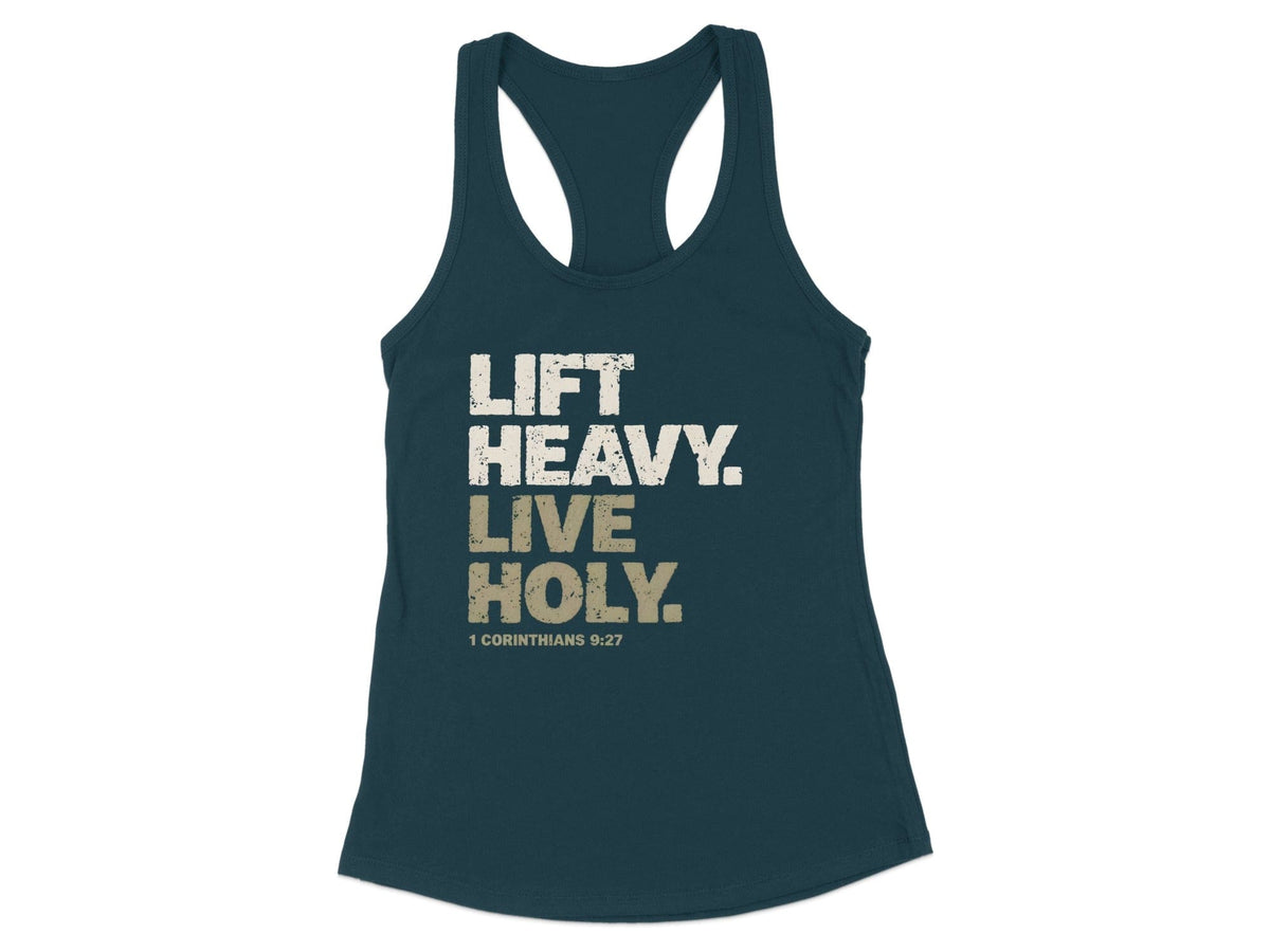 Lift Heavy Live Holy Racerback Tank