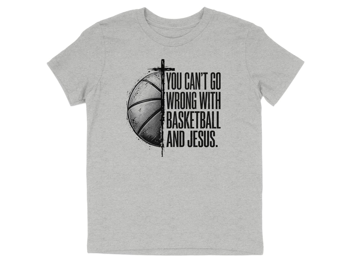 Basketball And Jesus Youth T-Shirt