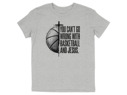 Basketball And Jesus Youth T-Shirt