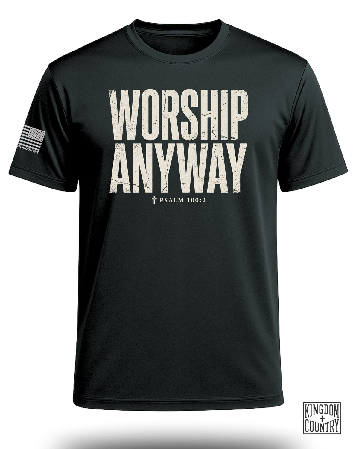 Worship Anyway Distressed Performance Shirt