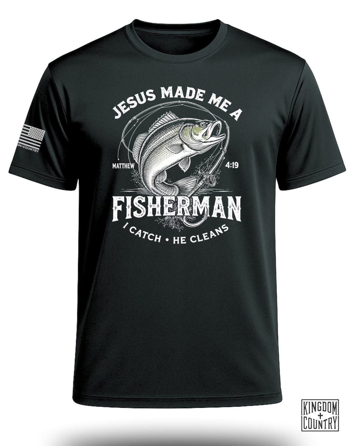 Jesus Made Me A Fisherman Performance Shirt