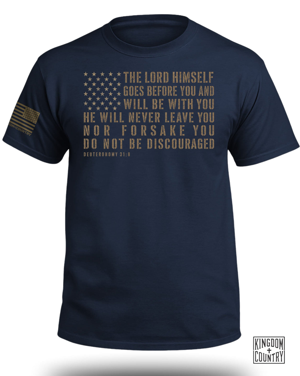 The Lord Himself Goes Before You Flag T-Shirt