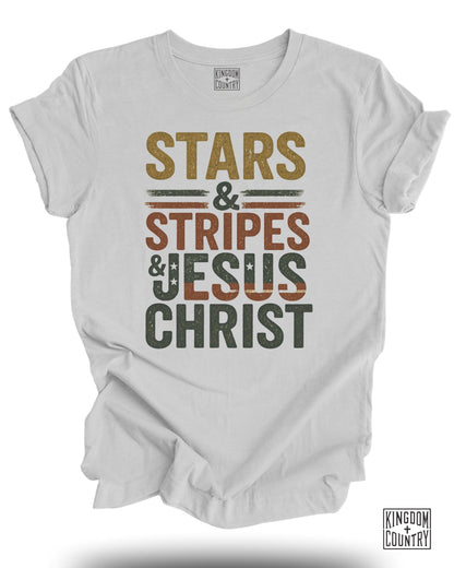 Stars Stripes Jesus Christ T-Shirt