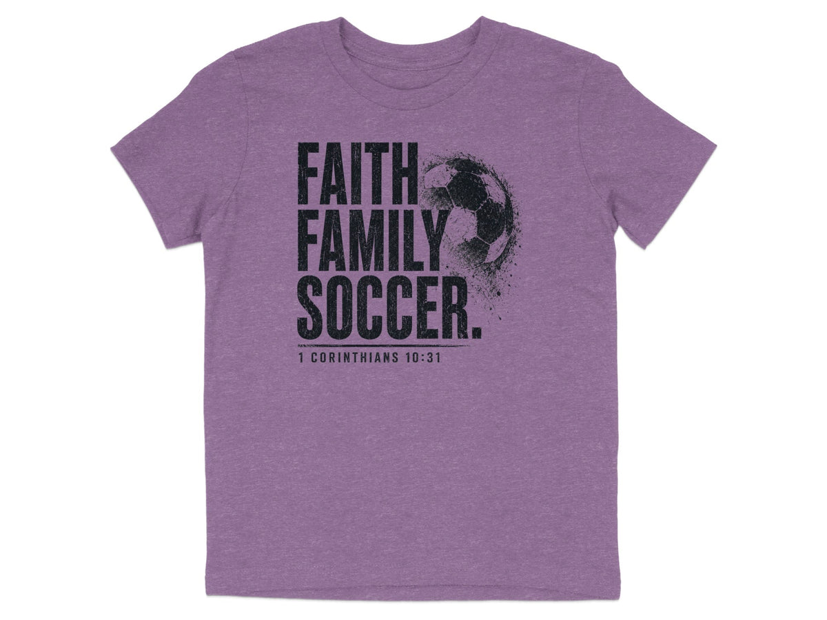 Faith Family Soccer Youth T-Shirt