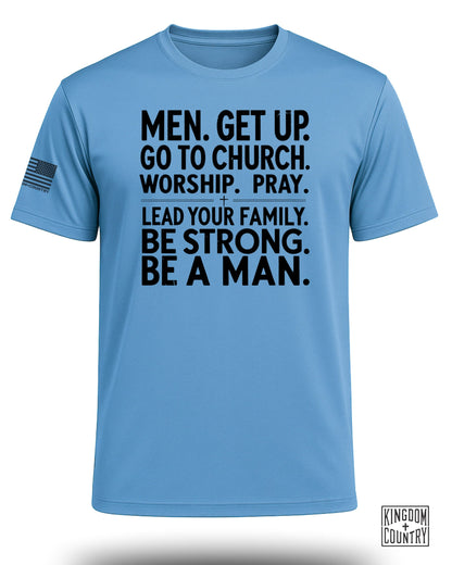 Be A Man Christian Performance Shirt