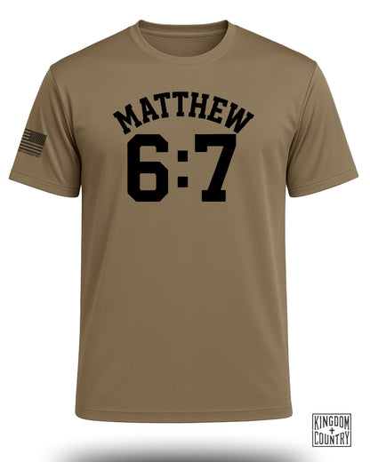 Matthew 6:7 Performance Shirt