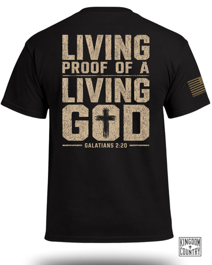 Living Proof Of A Living God Galatians 2:20 T-Shirt