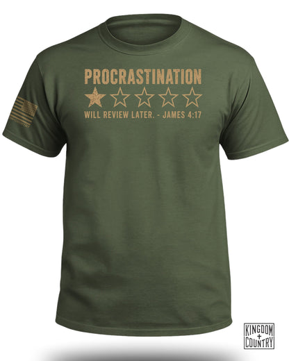 Procrastination 1 Star Rating T-Shirt