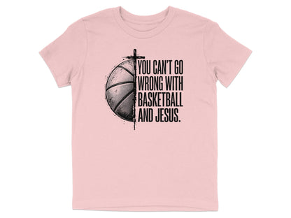 Basketball And Jesus Youth T-Shirt