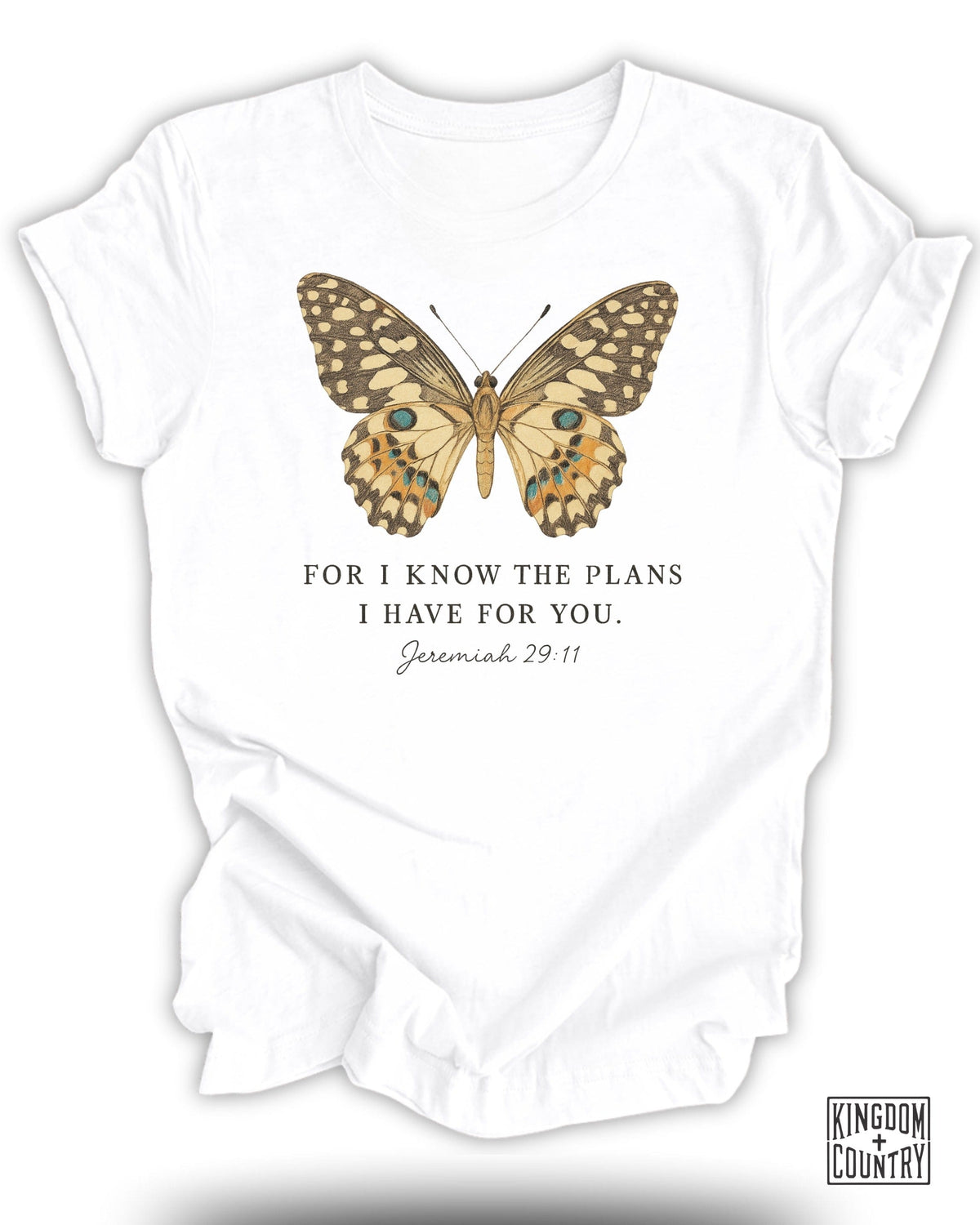 For I Know The Plans I Have For You Butterfly T-Shirt