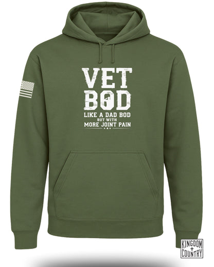 Vet Bod Like Dad Bod Hoodie (Front)