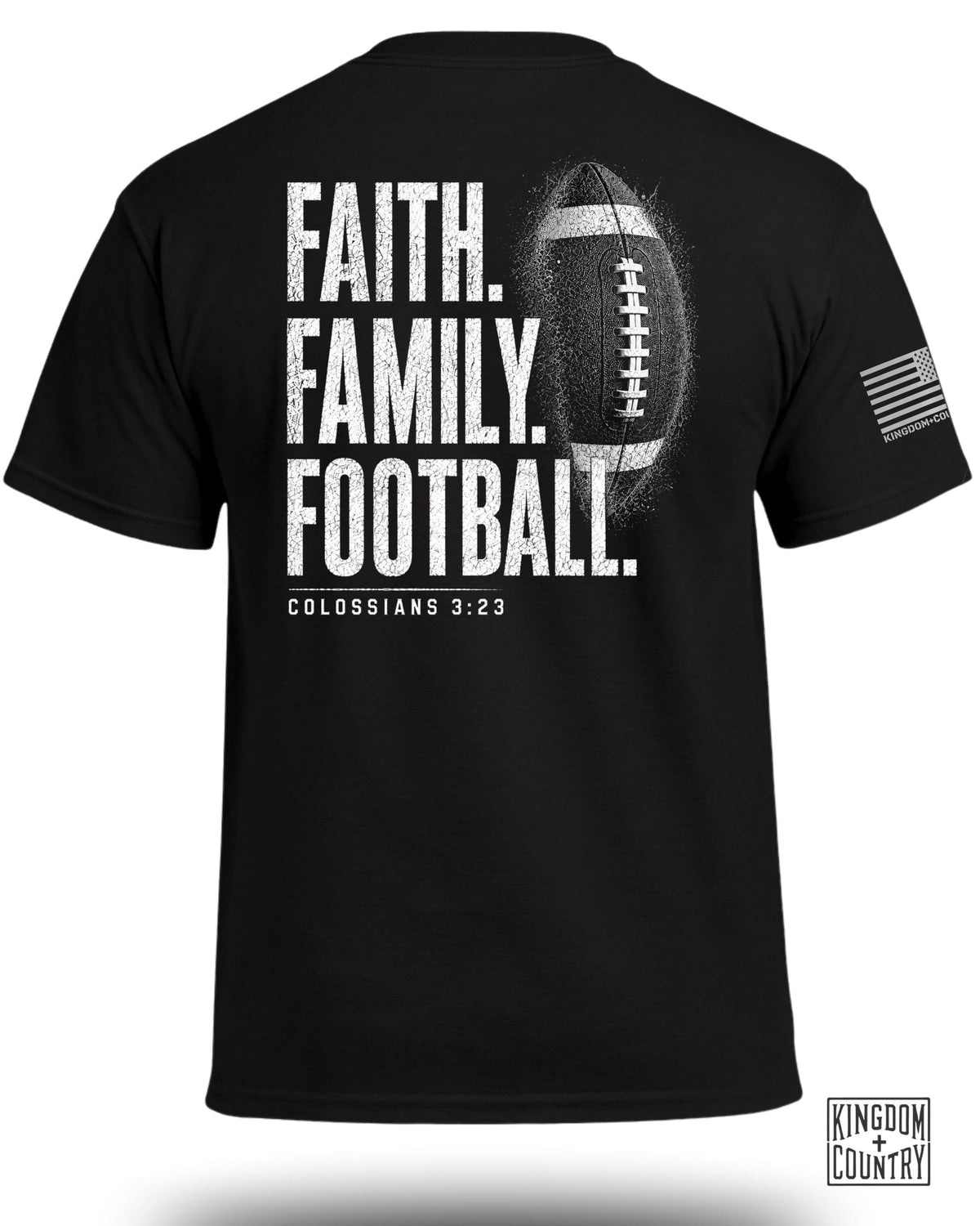 Faith Family Football T-Shirt