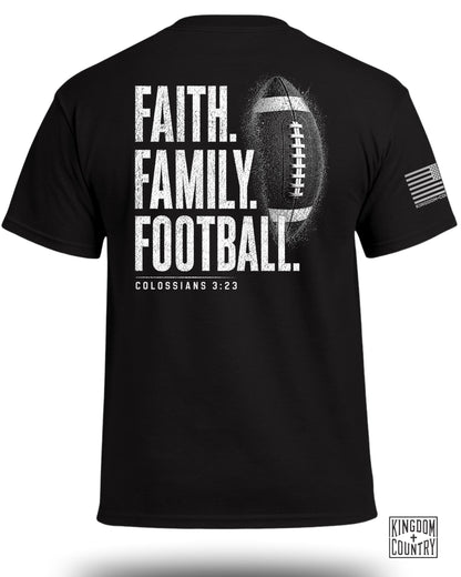 Faith Family Football T-Shirt
