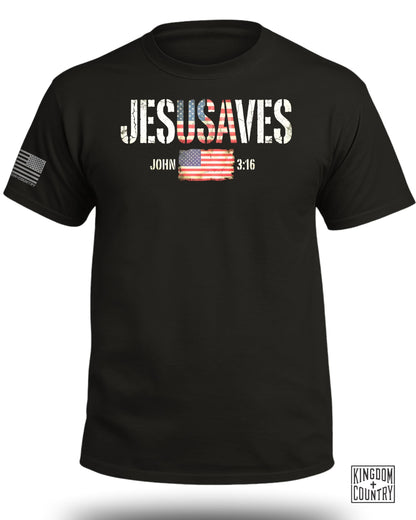 Jesus Saves Patriotic T-Shirt