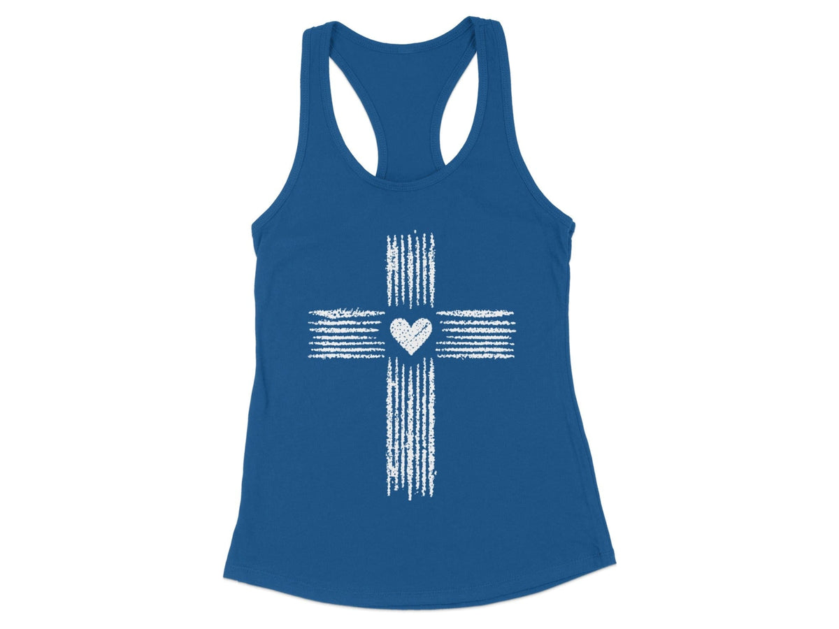 Heart Cross Racerback Tank