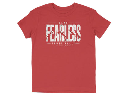 Play Fearless Joshua 1:9 Baseball T-Shirt