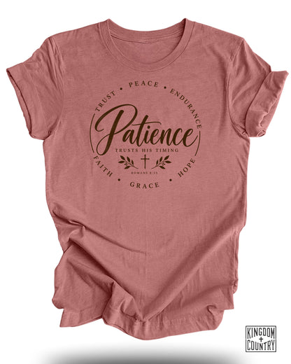 Patience Trusts His Timing T-Shirt