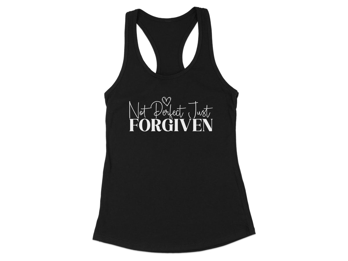 Not Perfect Just Forgiven Racerback Tank