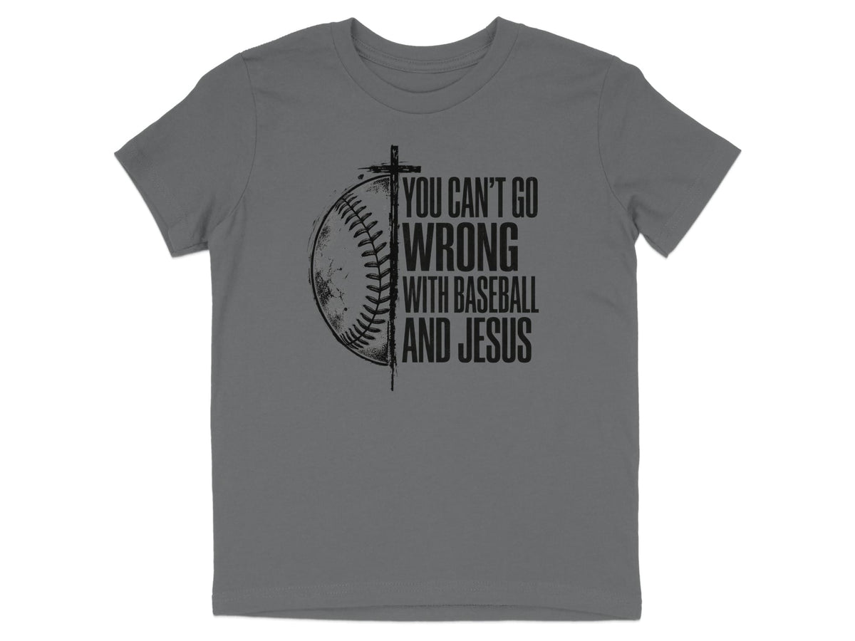 Baseball And Jesus Youth T-Shirt