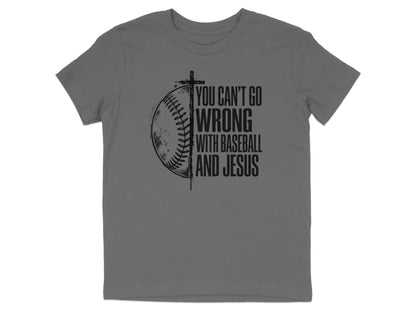 Baseball And Jesus Youth T-Shirt