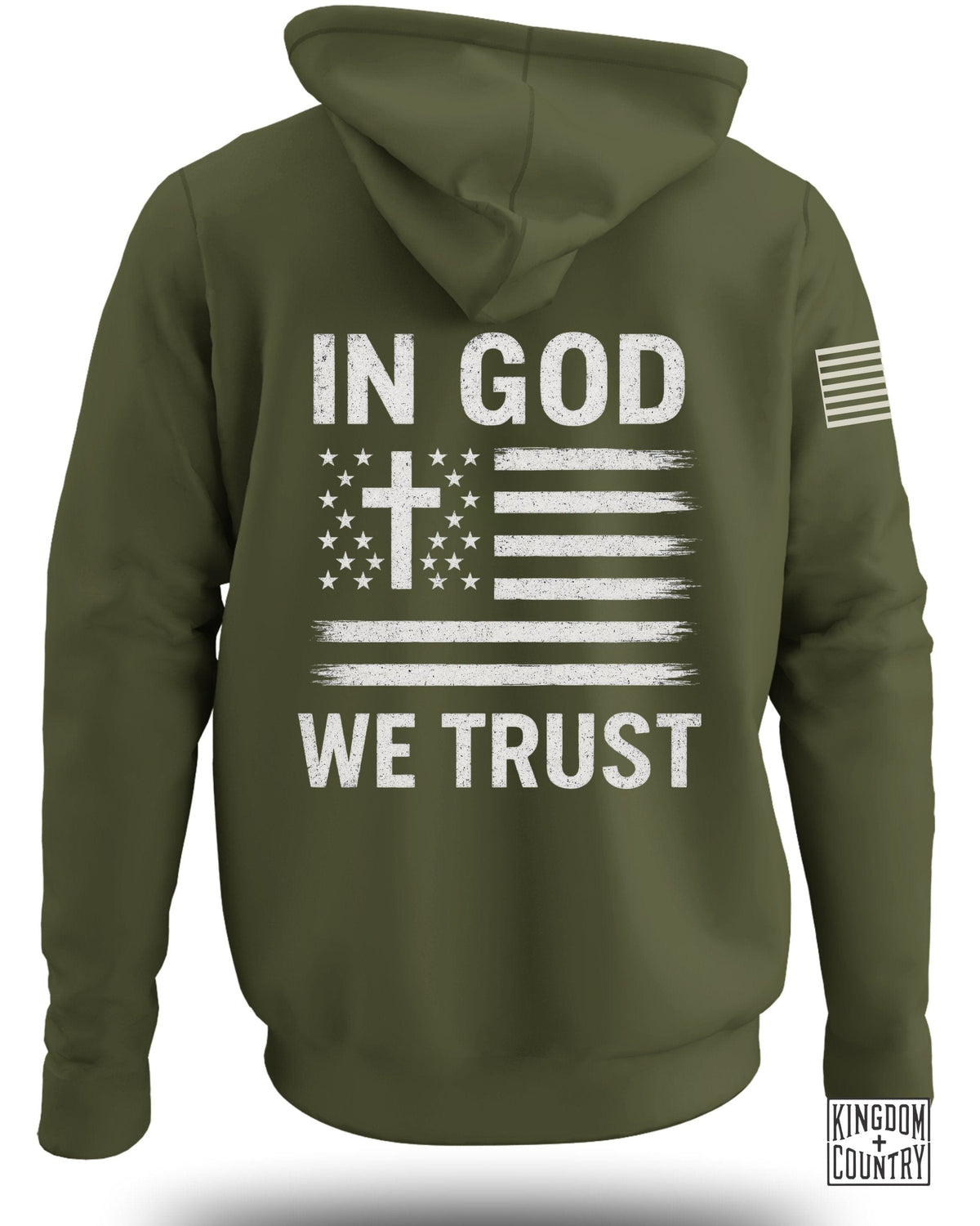 In God We Trust American Flag Hoodie
