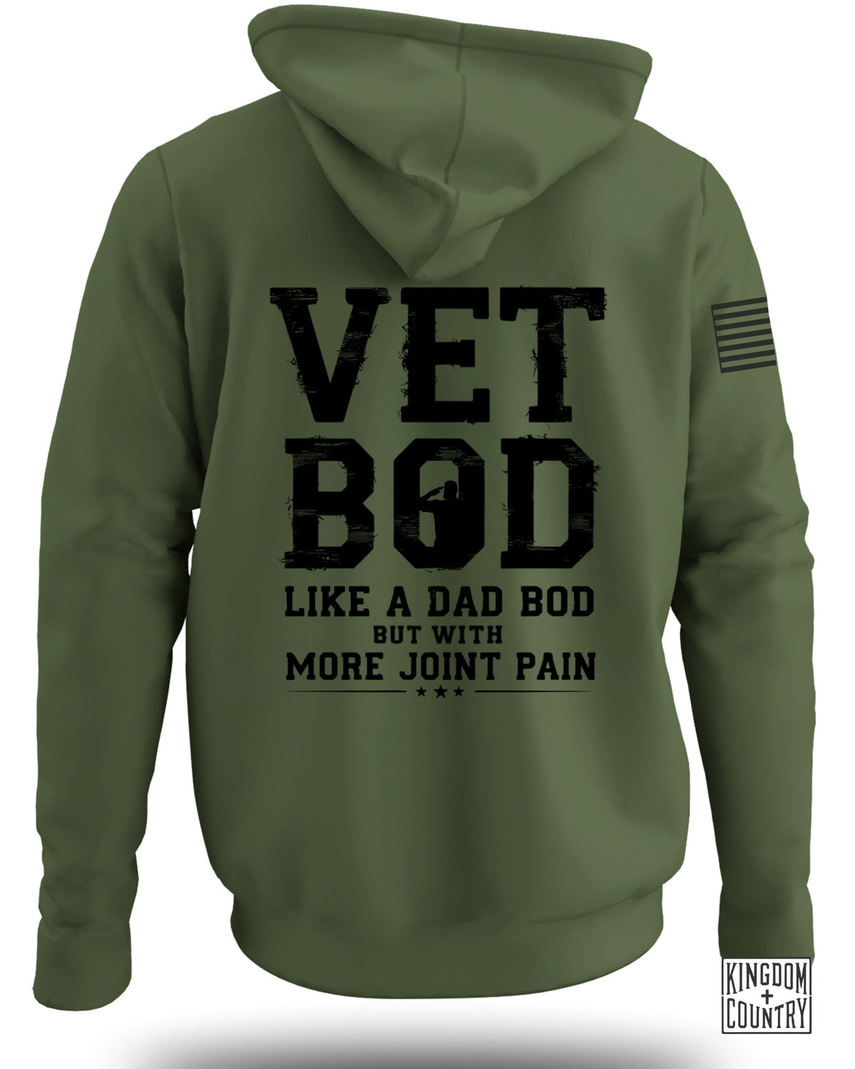 Vet Bod Like Dad Bod Hoodie (Back)