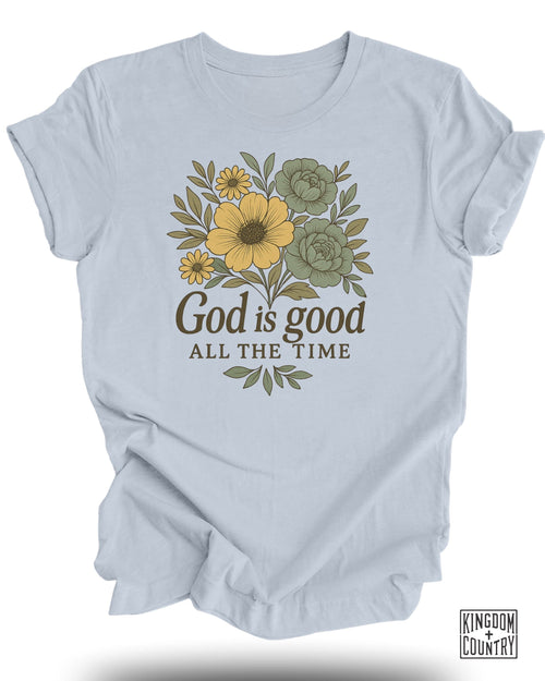 God Is Good Floral T-Shirt
