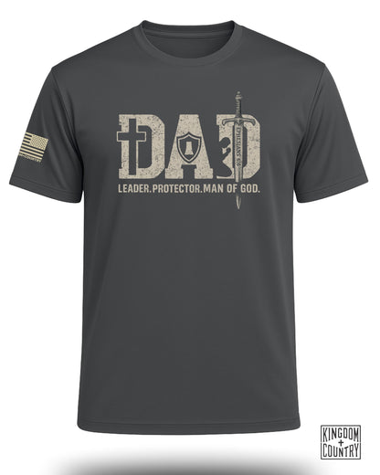 Dad: Leader, Protector, Man of God Performance Shirt