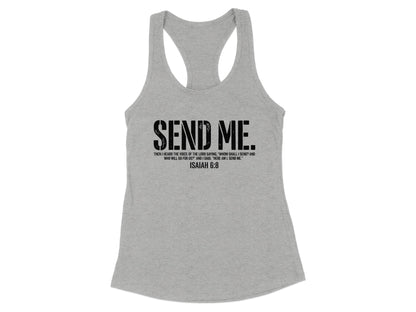 Send Me Isaiah 6:8 Racerback Tank