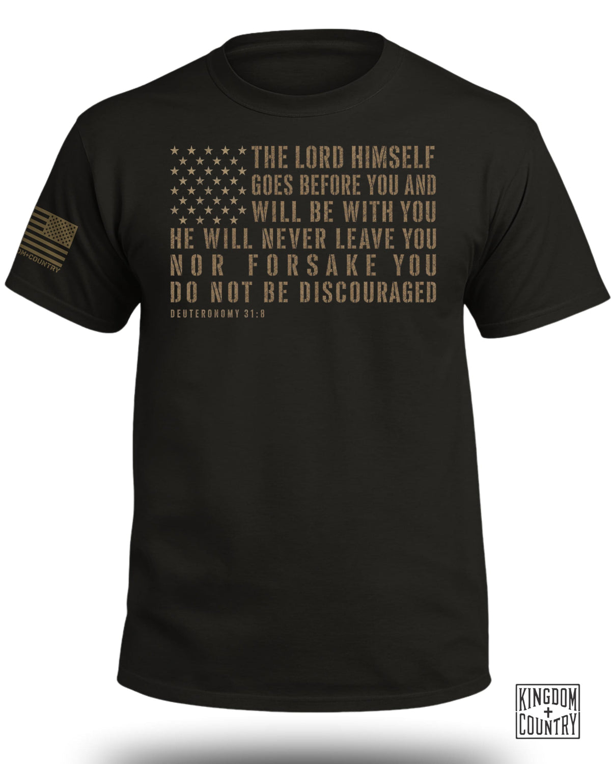 The Lord Himself Goes Before You Flag T-Shirt