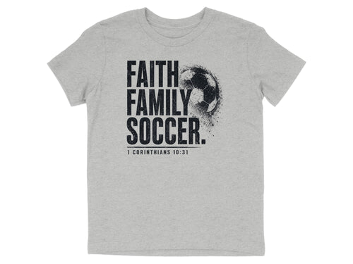 Faith Family Soccer Youth T-Shirt