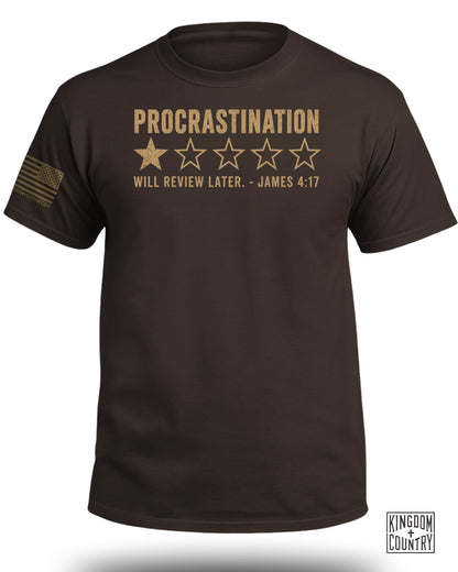 Procrastination 1 Star Rating T-Shirt