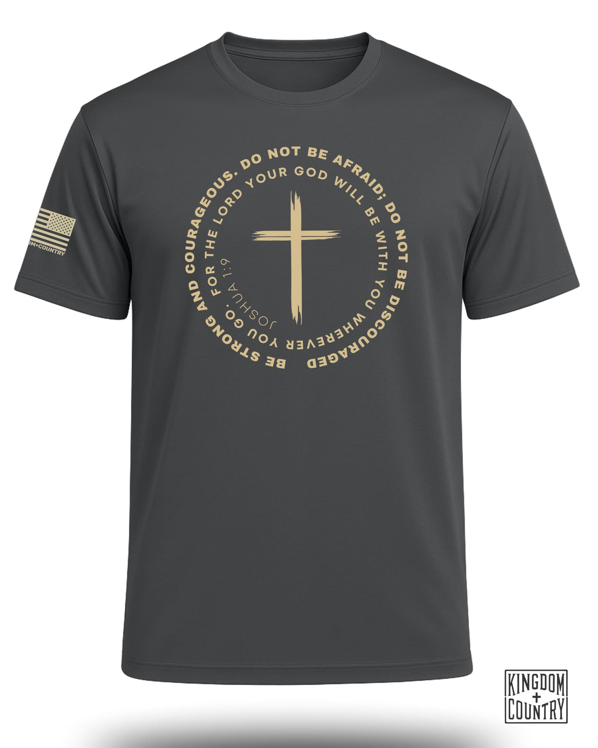Joshua 1:9 Courage Cross Performance Shirt