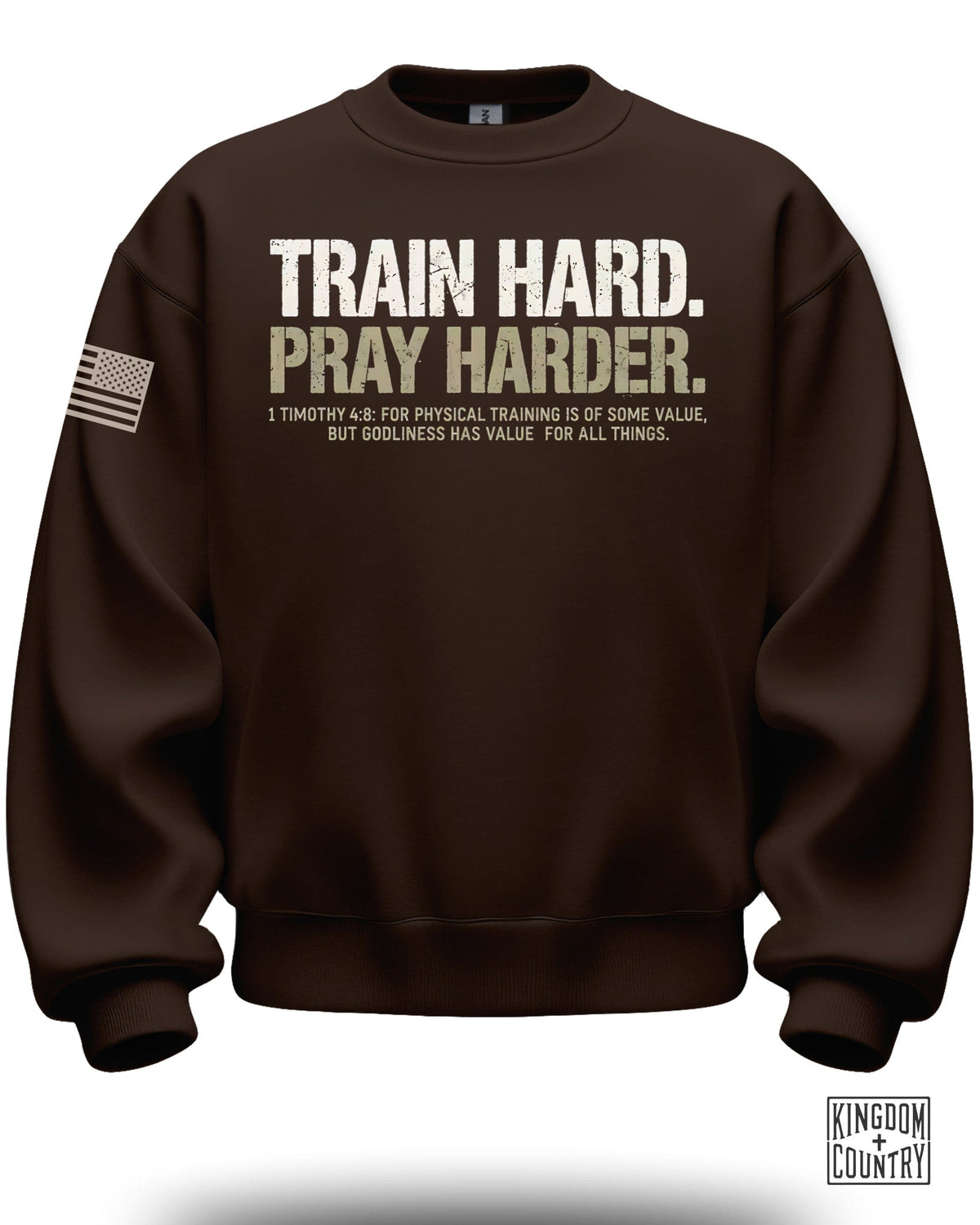 Train Hard Pray Harder Crewneck